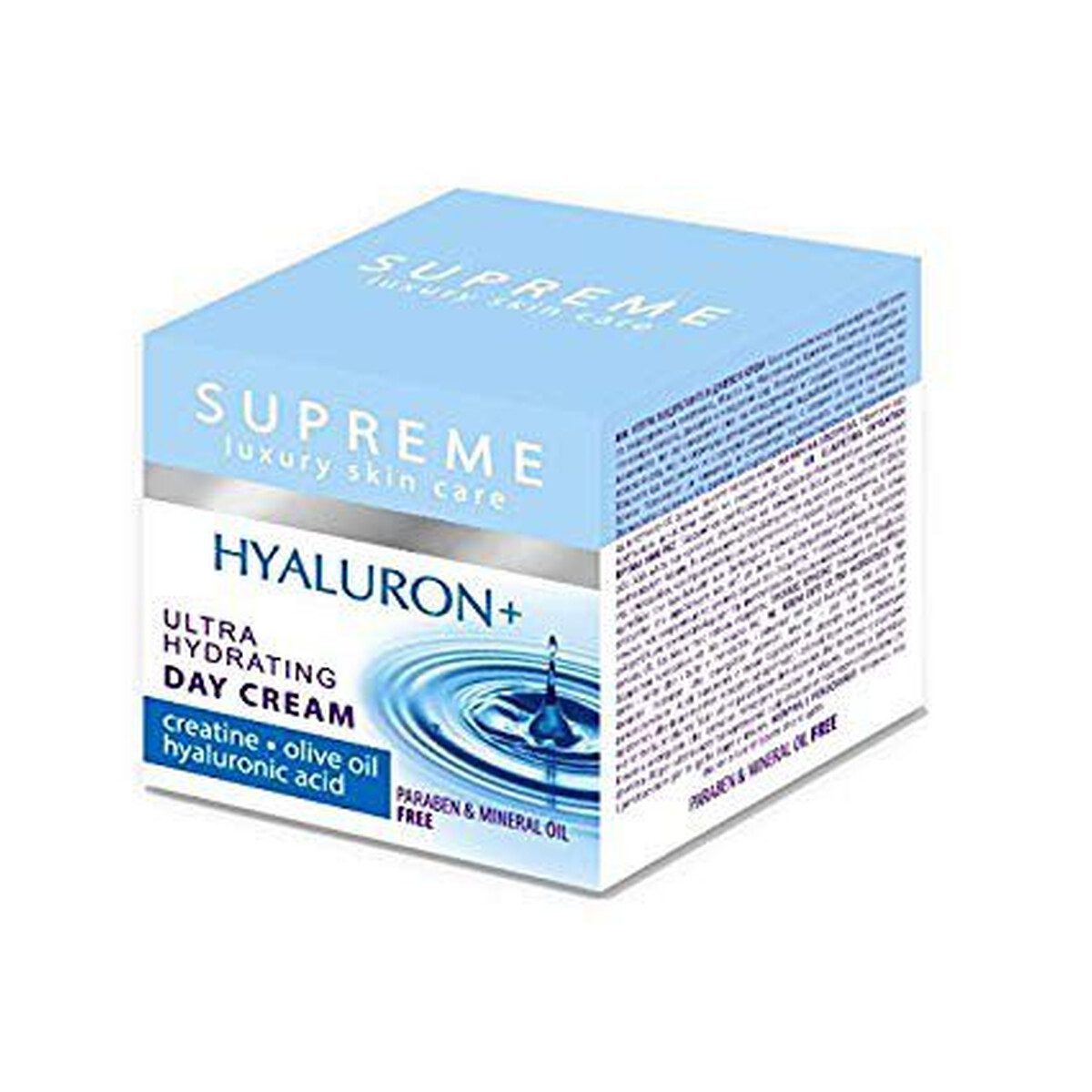 Supreme Luxury Skin Care Hyaluron+ Ultra Hdratin Day Cream Creatine Olive Oill Hyaluronic Acid 50 Ml