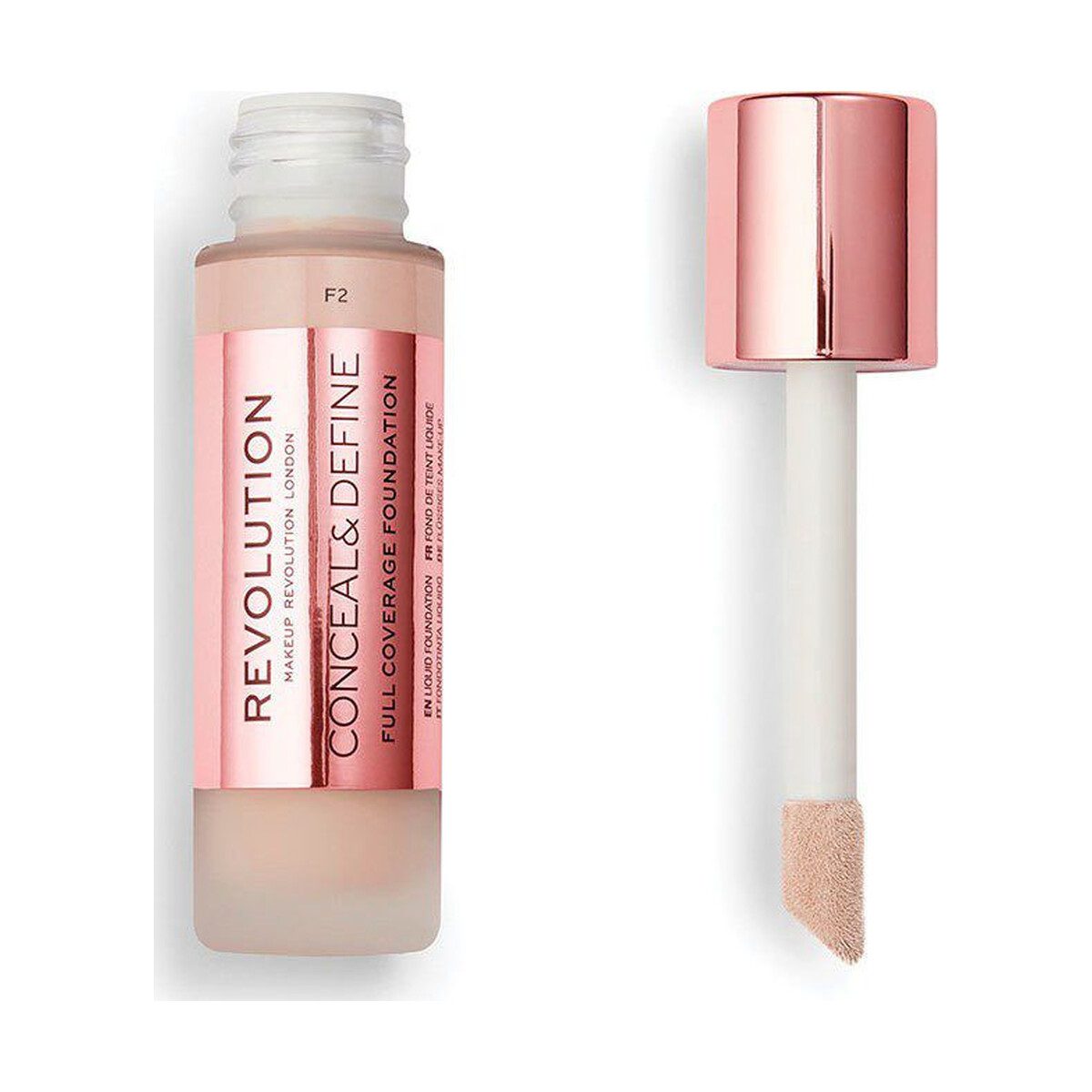 Makeup Revolution Conceal & Define Full Coverage Foundation - Image 2