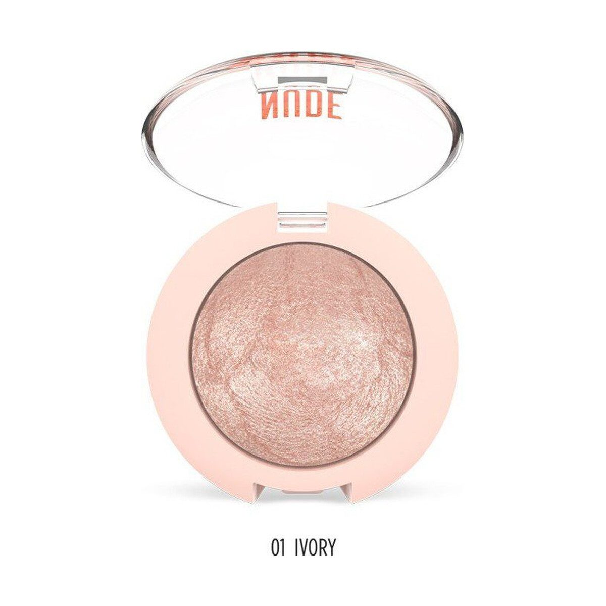 Golden Rose Nude Look Pearl Baked Eyeshadow 01 Ivory