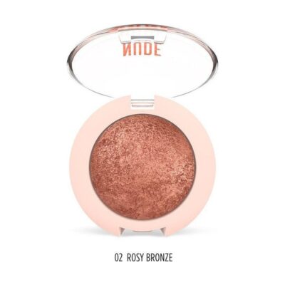 Golden Rose Nude Look Pearl Baked Eyeshadow 02 Rosy Bronze