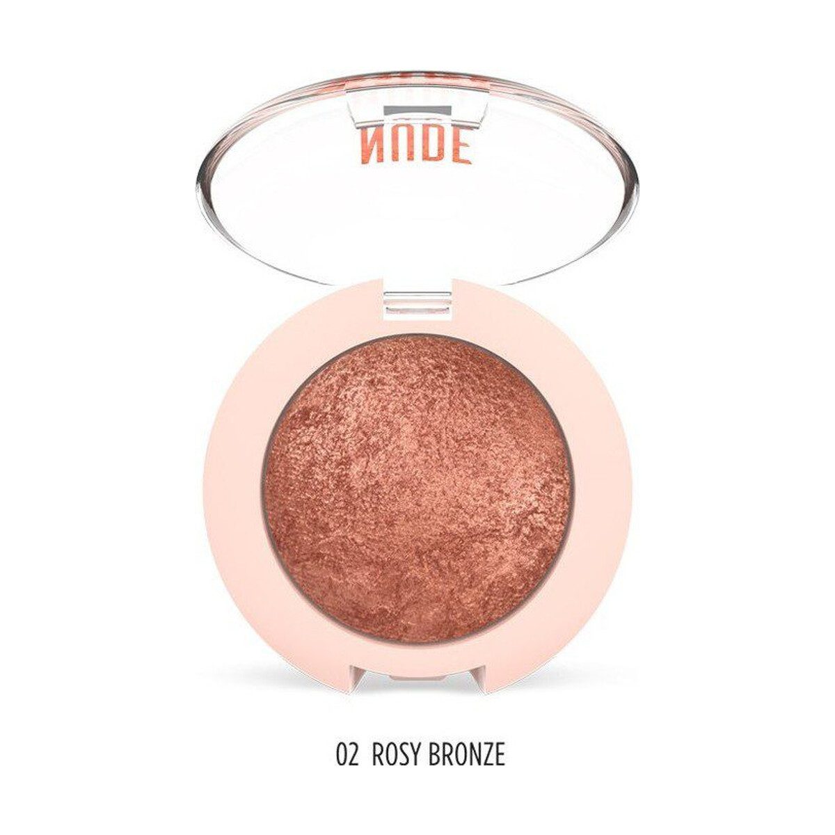 Golden Rose Nude Look Pearl Baked Eyeshadow 02 Rosy Bronze