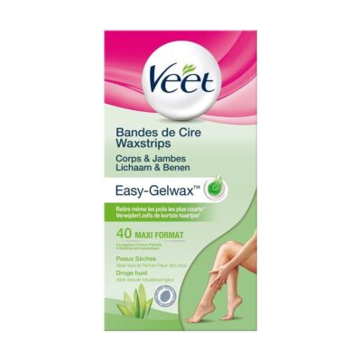 Veet Veet Easy-Gelwax Depilation Strips Legs & Body - Dry Skin - 40 pieces