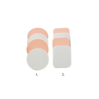 Σφουγγαράκια make up σετ 6 τεμαχίων, άσπρο- μπεζ