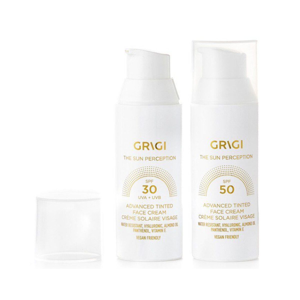 Grigi the sun perception tinded face cream spf 50 50ml + δώρο Grigi the sun perception tinded face cream spf 30ml - Image 2