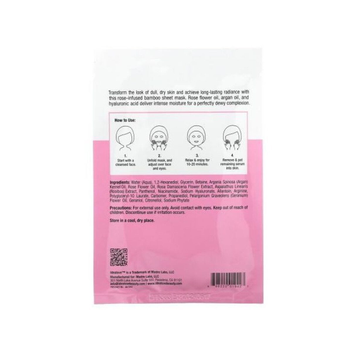 Idealove, Rose to the Occasion, 1 Beauty Sheet Mask, 0.85 fl oz (25 ml) - Image 2