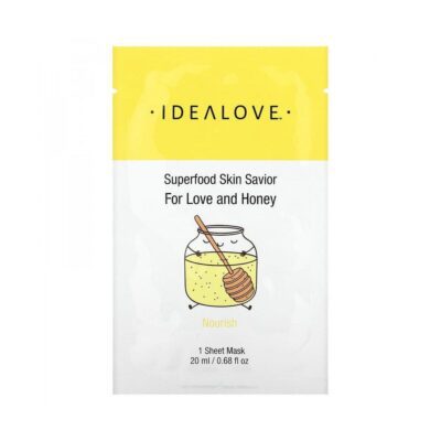Idealove, Superfood Skin Savior, For Love and Honey, 1 Beauty Sheet Mask, 0.68 fl oz (20 ml)