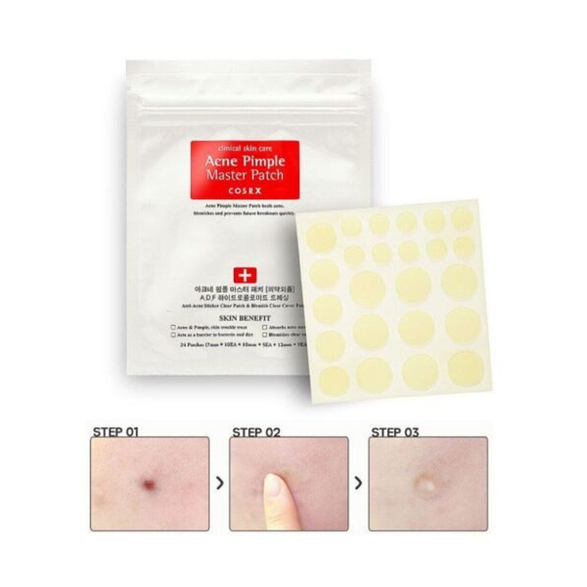 face Concealer Pimple Master Patch 24 Patches Face Spot Scar Care Treatment Stickers - Image 2