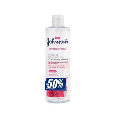 Johnson's νερό καθαρισμού με ροδόνερο 400ml