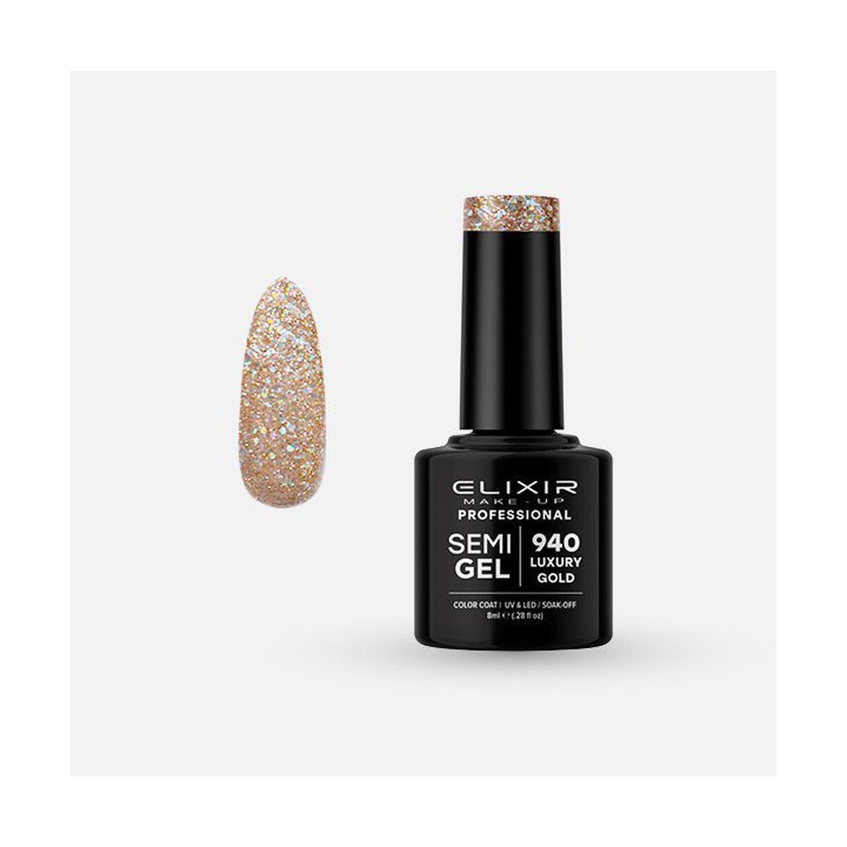Elixir Make-Up Nail Polish Semigel (Ημιμόνιμο βερνίκι) - Image 125