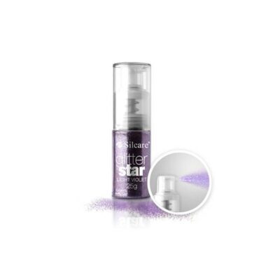 Silcare - Γκλίτερ σε μπουκάλι αντλίας -light violet - 25 γραμμάρια