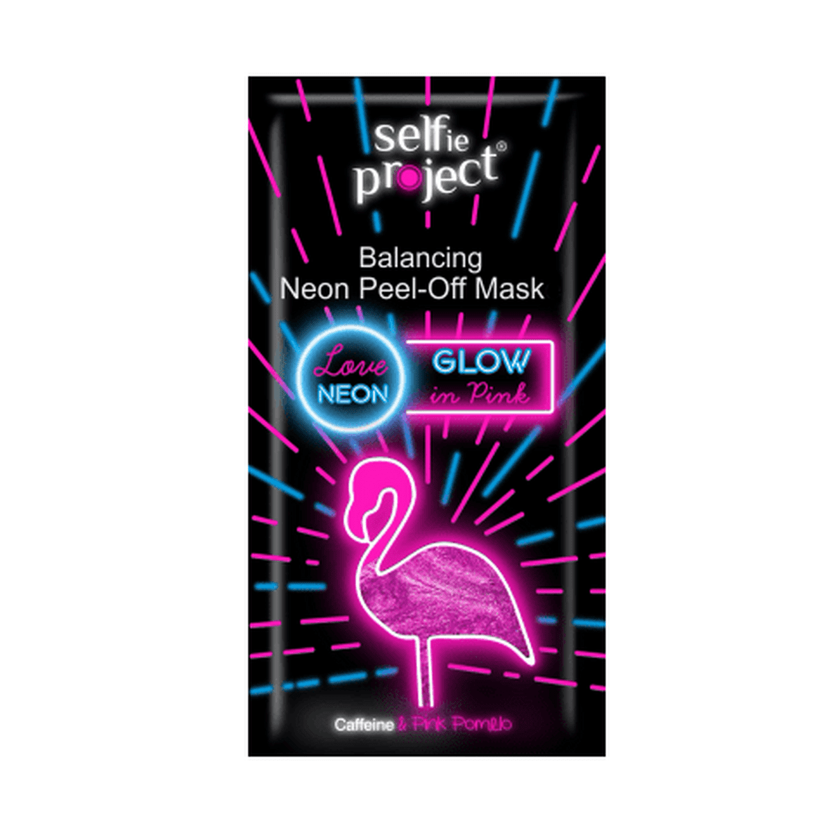 Selfie Project Balancing Neon Peel-Of Mask GlowInPink
