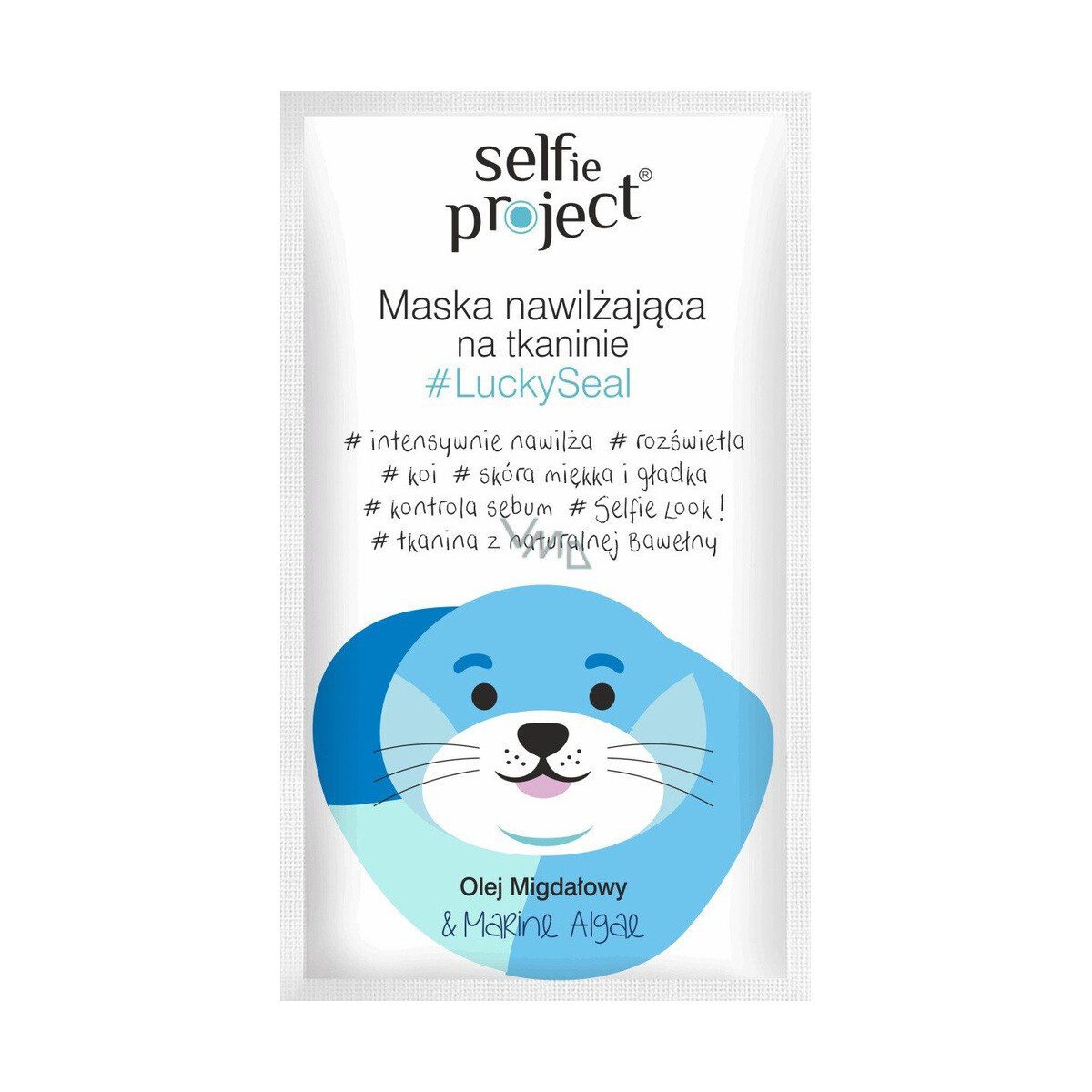 Selfie Project LuckySeal moisturizing textile face mask 15 ml