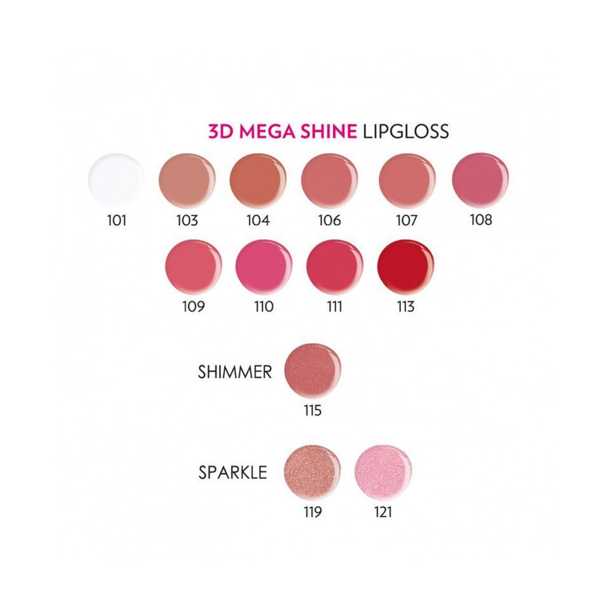 GOLDEN ROSE 3D Mega Shine Lipgloss - Image 16