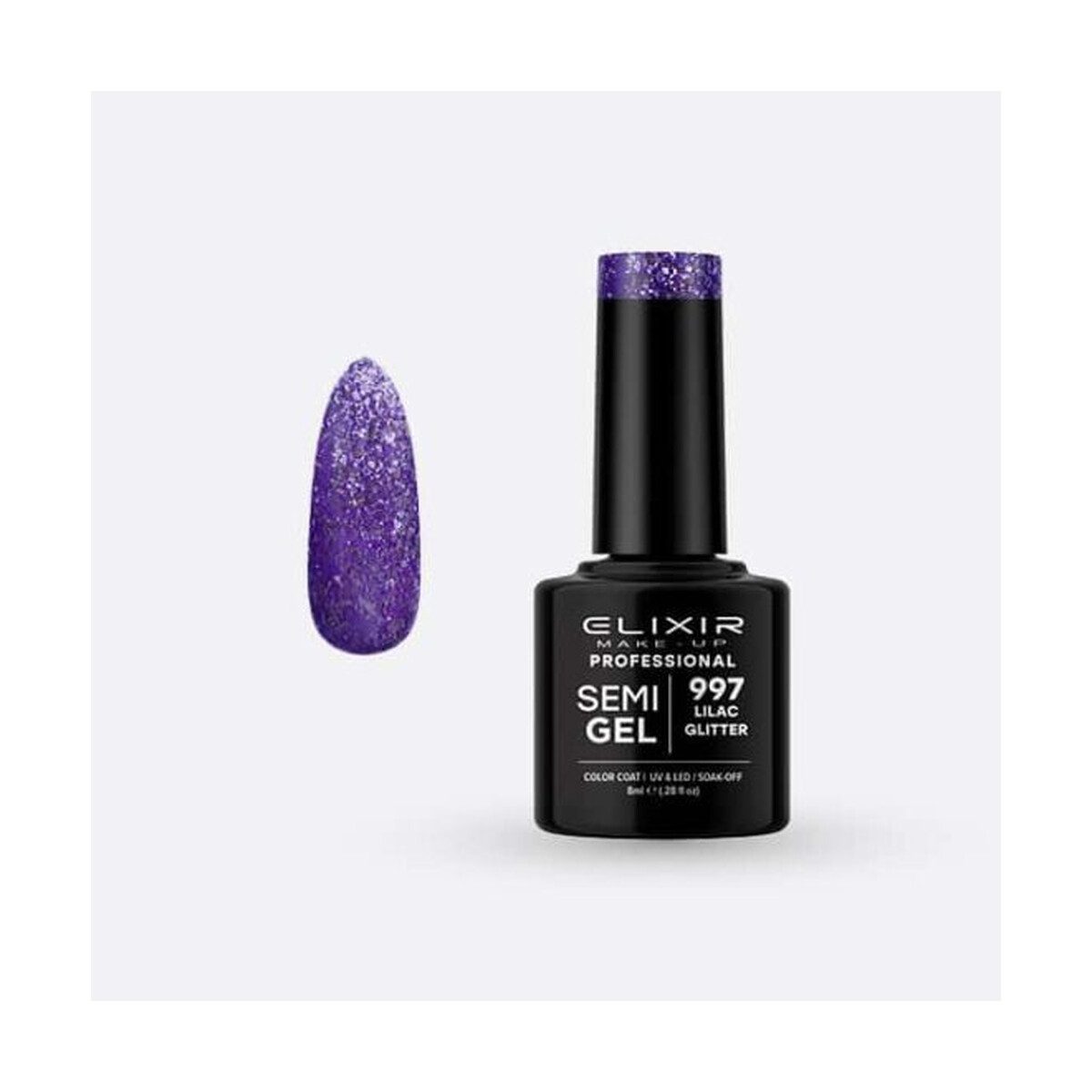 Elixir Make-Up Nail Polish Semigel (Ημιμόνιμο βερνίκι) - Image 128