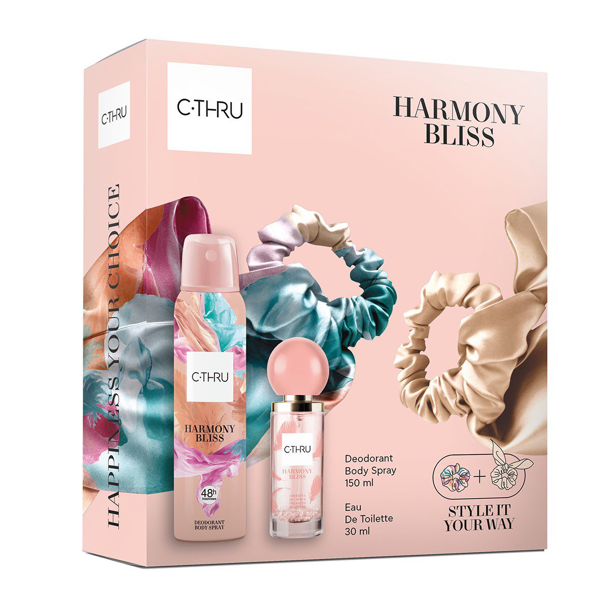 C-THRU Άρωμα Αποσμητικό Spray Harmony Bliss & Scrunchie