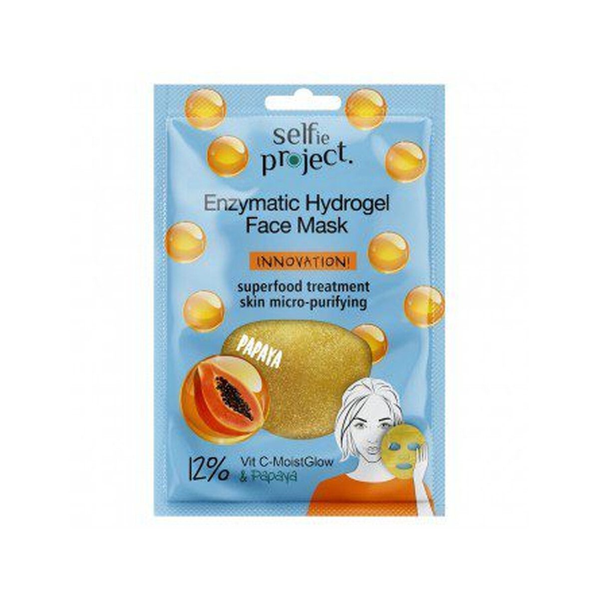 SELFIE PROJECT Μάσκα Προσώπου Enzymatic Hydrogel (papaya)
