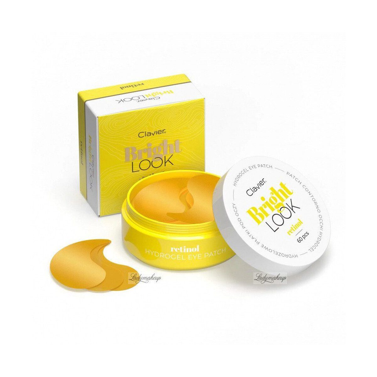 Eye Patches Clavier Bright Look Hydrogel Retinol Σετ 60τμχs