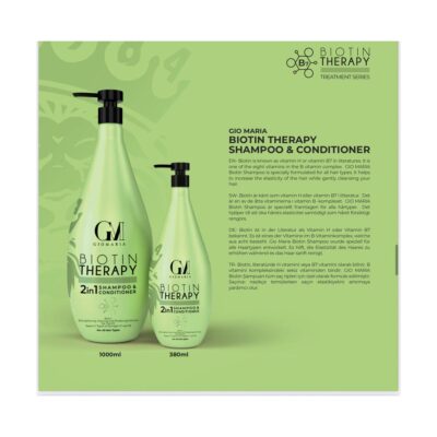 GM biotin therapy 2 in 1 shampoo & conditioner