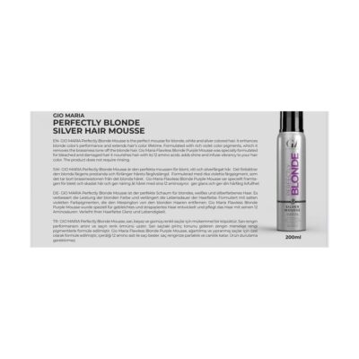 GM perfectly blonde silver mousse