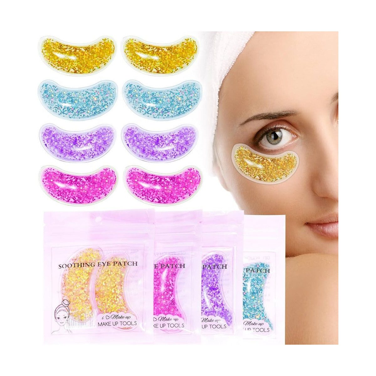 Επαναχρησιμοποιήσιμα Eye Pads – Cooling Gel Pads (για ψυγείο / μάτια)