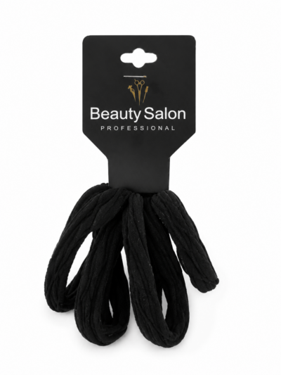 Beauty Salon Professional – Μαύρα Λαστιχάκια Μαλλιών