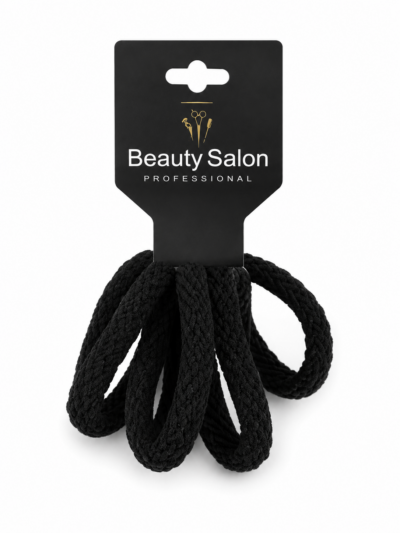 Beauty Salon Professional – Μαύρα Λαστιχάκια Μαλλιών